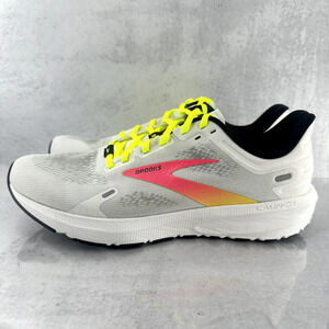 Brooks Launch 9 Womens 11.5 B Running Shoes White Sneakers Gym Athletic